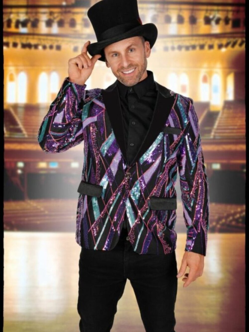Purple Sequin Blazer